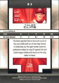 2008 Donruss Elite Extra Edition #93 Tyler Cline Back