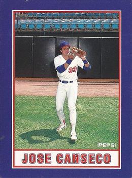1990 Pepsi Jose Canseco #3 Jose Canseco Front