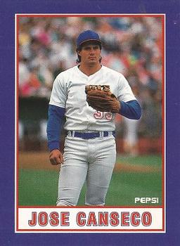 1990 Pepsi Jose Canseco #5 Jose Canseco Front