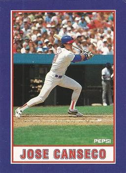1990 Pepsi Jose Canseco #6 Jose Canseco Front