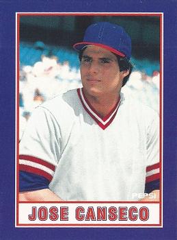 1990 Pepsi Jose Canseco #10 Jose Canseco Front