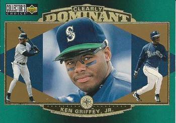1997 Collector's Choice - Ken Griffey Jr. Clearly Dominant #CD2 Ken Griffey Jr. Front