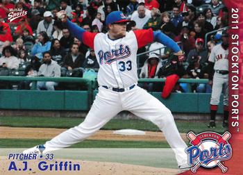 2011 MultiAd Stockton Ports #5 A.J. Griffin Front