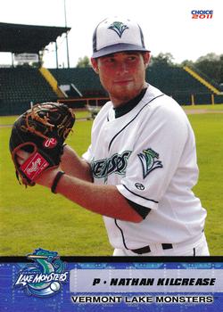 2011 Choice Vermont Lake Monsters #6 Nathan Kilcrease Front