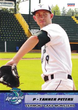 2011 Choice Vermont Lake Monsters #9 Tanner Peters Front