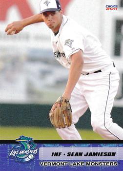 2011 Choice Vermont Lake Monsters #20 Sean Jamieson Front
