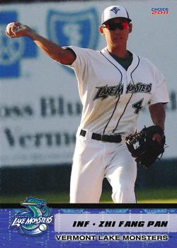 2011 Choice Vermont Lake Monsters #22 Chih Fang Pan Front