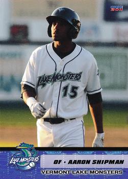 2011 Choice Vermont Lake Monsters #28 Aaron Shipman Front