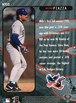 1997 Collector's Choice - New Frontier #NF10 Mike Piazza Back