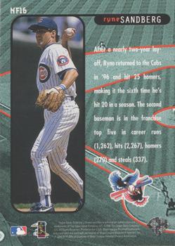 1997 Collector's Choice - New Frontier #NF16 Ryne Sandberg Back