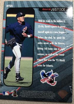 1997 Collector's Choice - New Frontier #NF21 David Justice Back