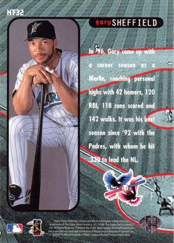 1997 Collector's Choice - New Frontier #NF32 Gary Sheffield Back