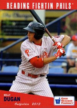 2013 Grandstand Reading Fightin Phils Update #NNO Kelly Dugan Front