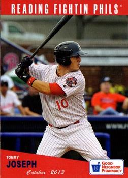 2013 Grandstand Reading Fightin Phils Update #NNO Tommy Joseph Front
