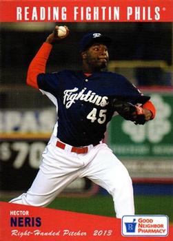2013 Grandstand Reading Fightin Phils Update #NNO Hector Neris Front