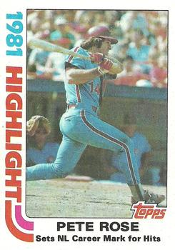 1982 Topps #4 Pete Rose Front
