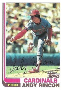 1982 Topps #135 Andy Rincon Front