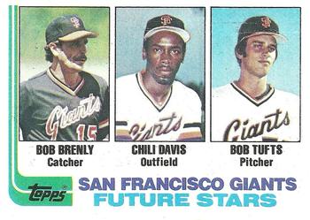 1982 Topps #171 Giants Future Stars (Bob Brenly / Chili Davis / Bob Tufts) Front