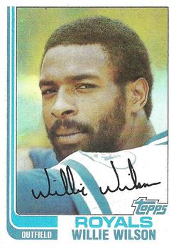 1982 Topps #230 Willie Wilson Front