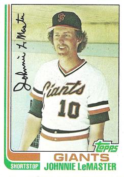 1982 Topps #304 Johnnie LeMaster Front