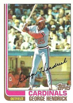 1982 Topps #420 George Hendrick Front