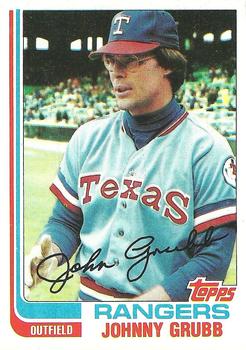 1982 Topps #496 Johnny Grubb Front