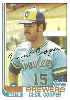1982 Topps #675 Cecil Cooper Front