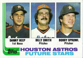 1982 Topps #441 Astros Future Stars (Danny Heep / Billy Smith / Bobby Sprowl) Front