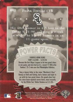 1997 Collector's Choice - Premier Power #PP12 Frank Thomas Back
