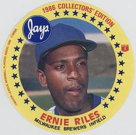1986 Jays Discs #NNO Ernie Riles Front