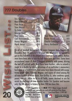 1995 Megacards Ken Griffey Jr. Wish List #20 Ken Griffey Jr. Back
