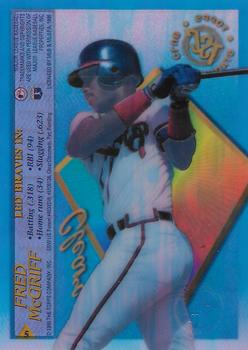 1995 Stadium Club - Clear Cut Members Only #5 Fred McGriff Back