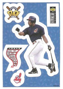 1997 Collector's Choice - Stick'Ums (Hobby) #6 Manny Ramirez Front