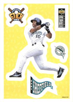 1997 Collector's Choice - Stick'Ums (Hobby) #17 Gary Sheffield Front