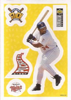 1997 Collector's Choice - Stick'Ums (Hobby) #26 Kirby Puckett Front