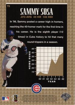 1997 Collector's Choice - Toast of the Town #T9 Sammy Sosa Back