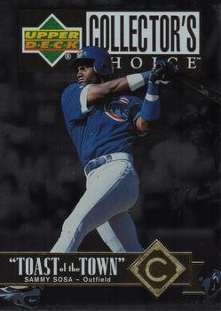 1997 Collector's Choice - Toast of the Town #T9 Sammy Sosa Front