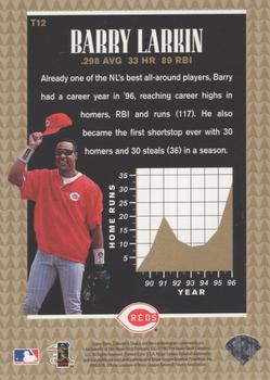 1997 Collector's Choice - Toast of the Town #T12 Barry Larkin Back