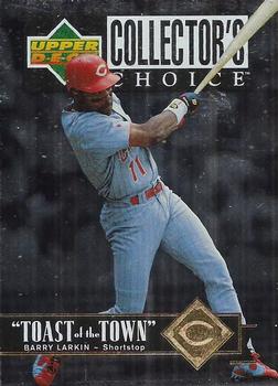 1997 Collector's Choice - Toast of the Town #T12 Barry Larkin Front