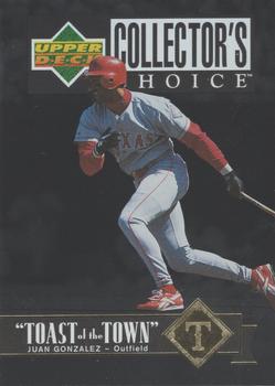 1997 Collector's Choice - Toast of the Town #T29 Juan Gonzalez Front