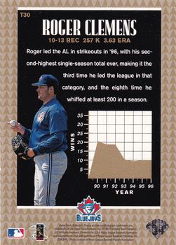 1997 Collector's Choice - Toast of the Town #T30 Roger Clemens Back