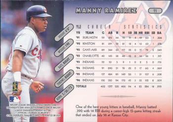 1997 Donruss #11 Manny Ramirez Back