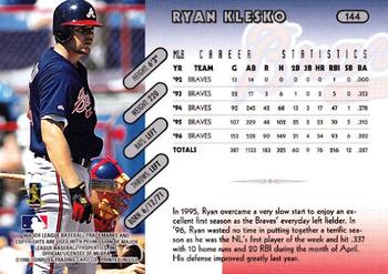 1997 Donruss #144 Ryan Klesko Back
