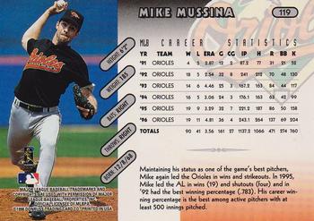 1997 Donruss #119 Mike Mussina Back