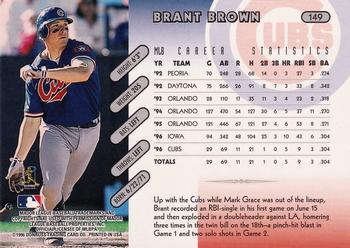 1997 Donruss #149 Brant Brown Back