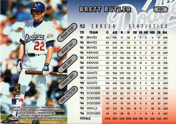 1997 Donruss #191 Brett Butler Back