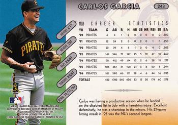1997 Donruss #243 Carlos Garcia Back