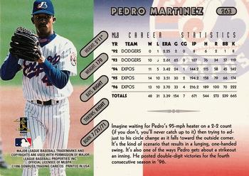 1997 Donruss #263 Pedro Martinez Back