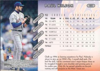 1997 Donruss #182 Paul Wilson Back