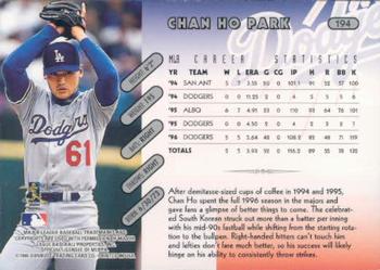 1997 Donruss #194 Chan Ho Park Back